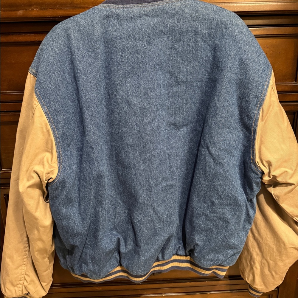 Blue and Tan Military Field Jacket - Picture 6 of 6